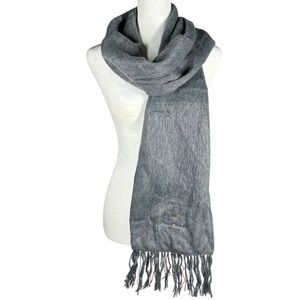 Alpaca Camargo Scarf Gray‎ Fringe Classic